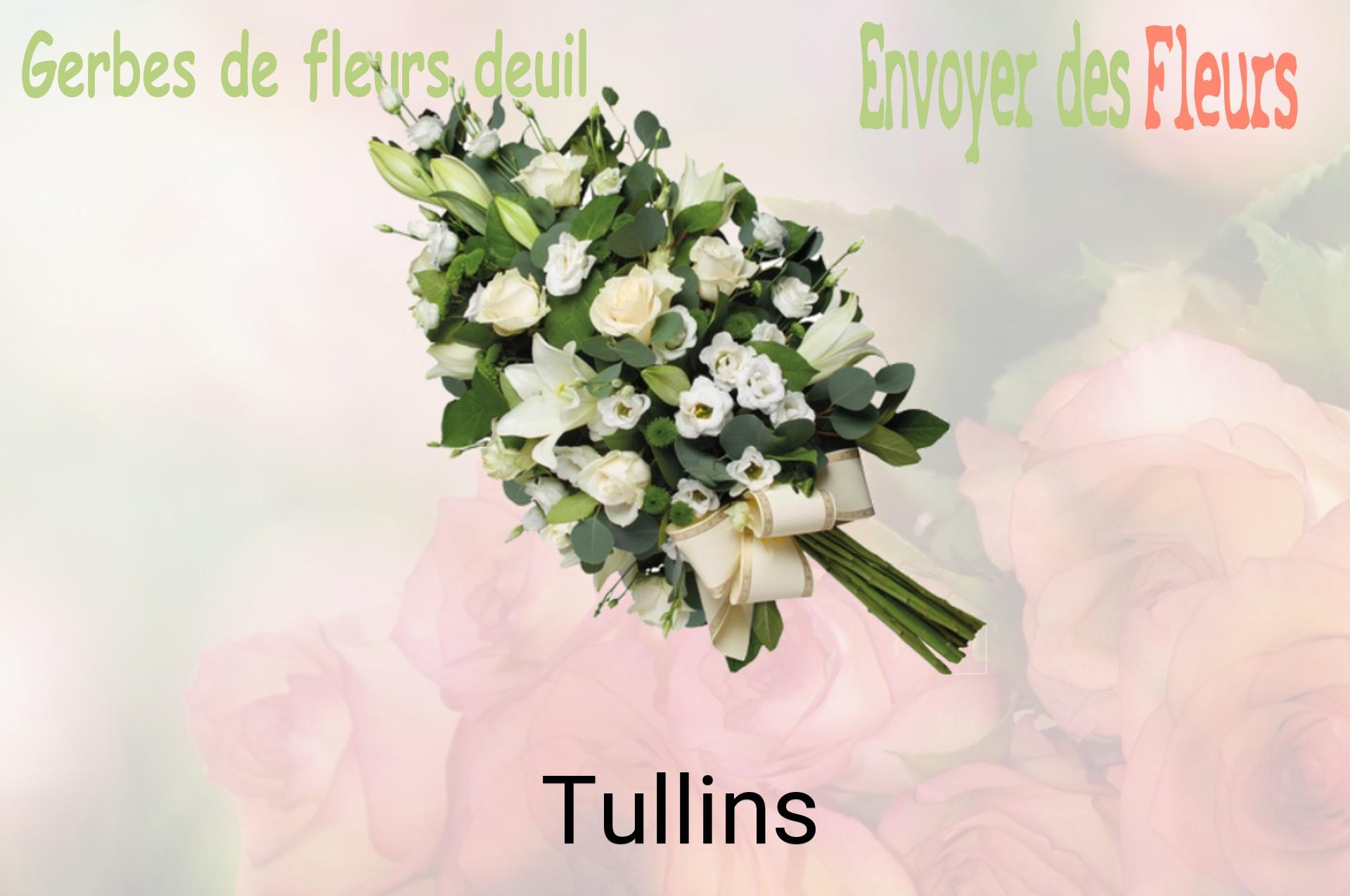 Gerbe de fleurs de deuil livrée à Tullins